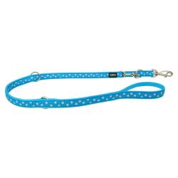 Red Dingo Stars Turquoise Prepínacie Vodítko 200 cm Medium